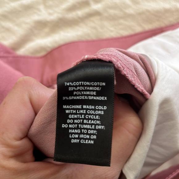 NWOT Lafayette 148 pink cotton pants size 14 - Picture 3 of 3